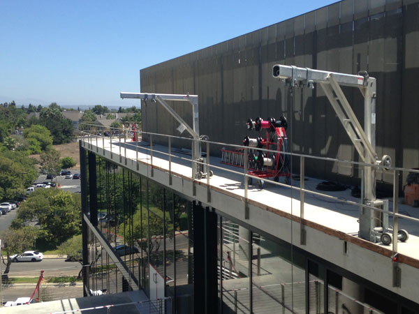 Davits on Roof Terrace